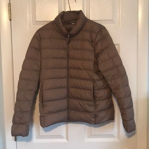 UNIQLO ultra light down jacket in beige